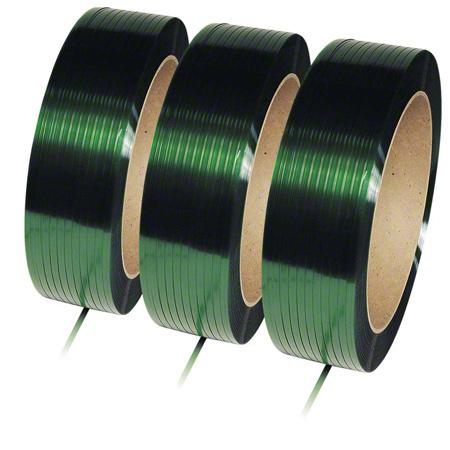 [MBPS 16140] Samuel Polyester Strapping - 5/8" W, .035 Gauge, Green-AAR